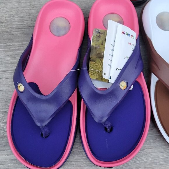 Big Girl Bundle Slide Flip Flops Thong Sandals Sz 6 - Picture 4 of 9